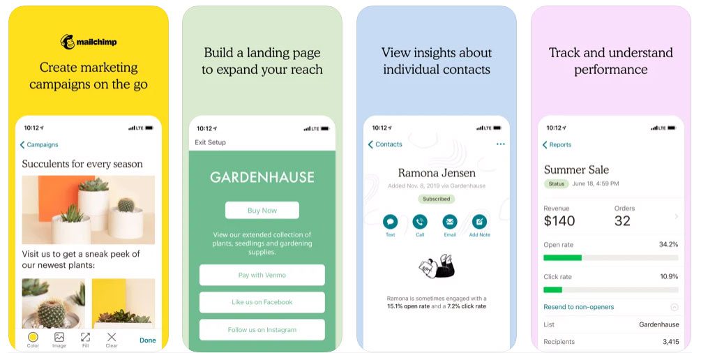 6 Best Mobile Apps That Let You Work On the Go! 4 mailchimp