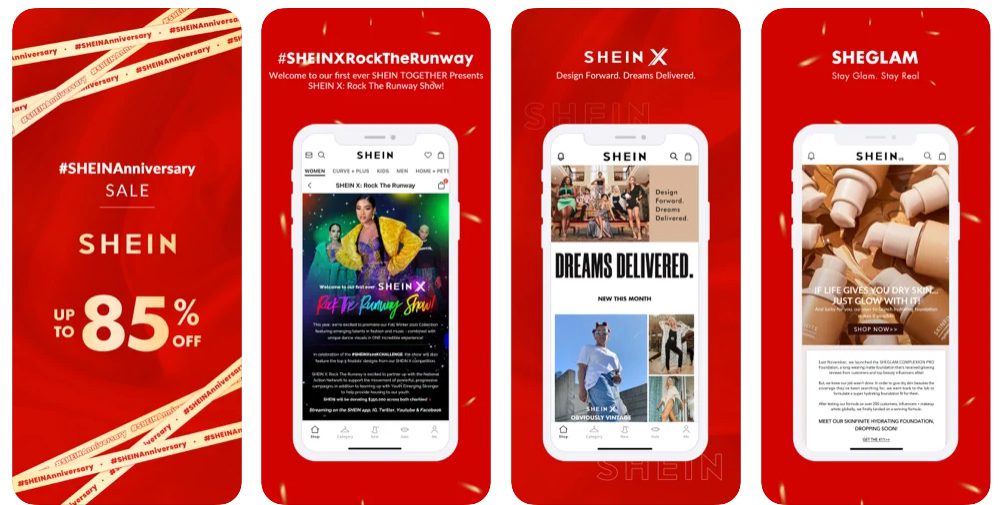 shein app development cost