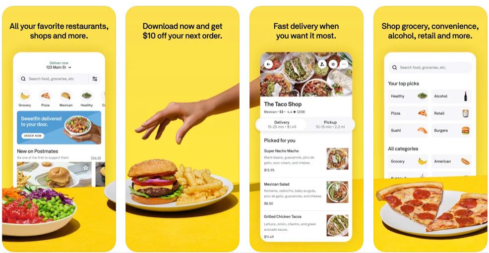 9 Most Popular Online Food and Beverages Delivery Mobile Apps in the USA 5 Postmates