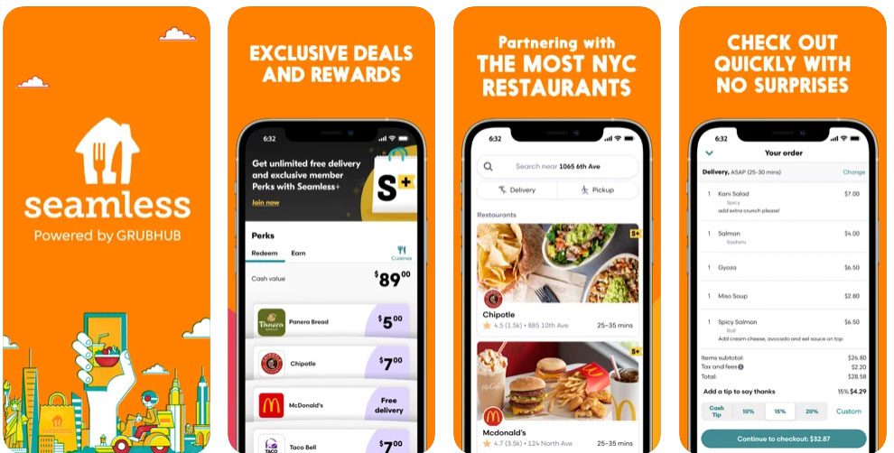9 Most Popular Online Food and Beverages Delivery Mobile Apps in the USA 6 Seamless