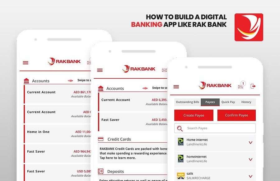 Cost to Build Digital Banking App Like RAKBANK