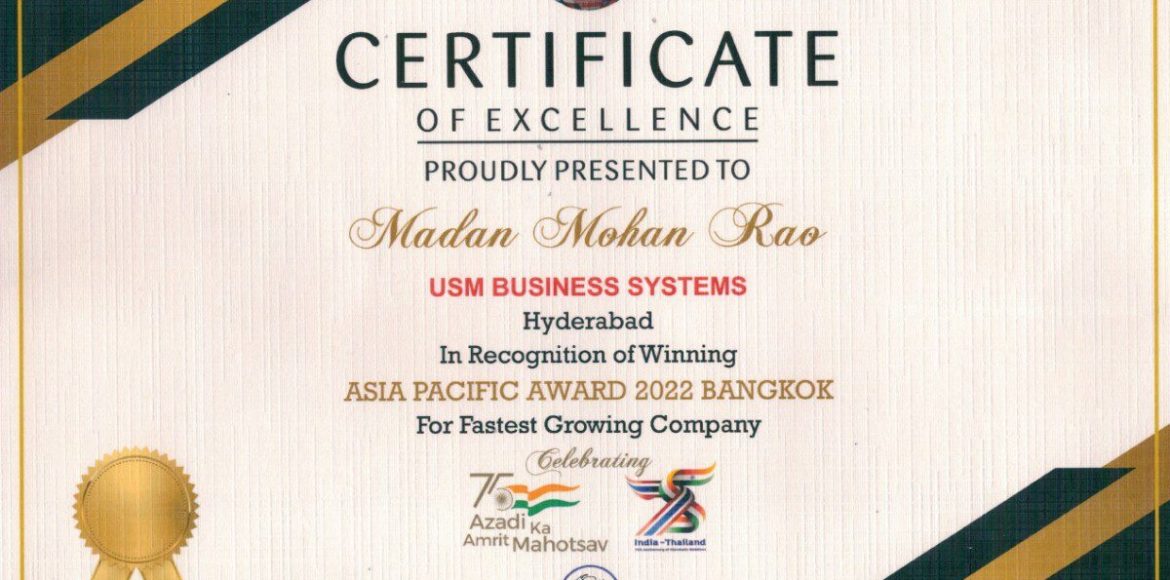 Excellence Award For Innovation and Business Development By IEDRA